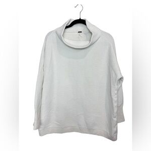 Free People white cowel neck sweater size small